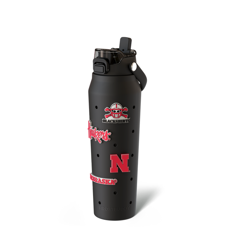 Bottle 32oz Nebraska Cornhuskers Skin + Bundle